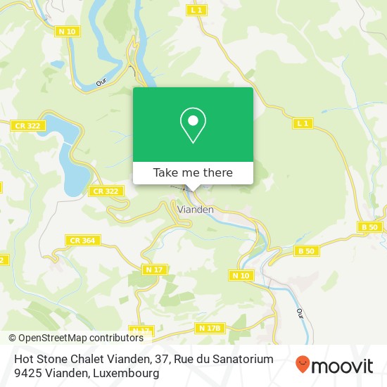 Hot Stone Chalet Vianden, 37, Rue du Sanatorium 9425 Vianden map