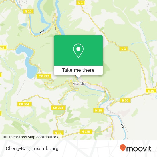 Cheng-Bao, 13, Rue Victor Hugo 9414 Vianden Karte