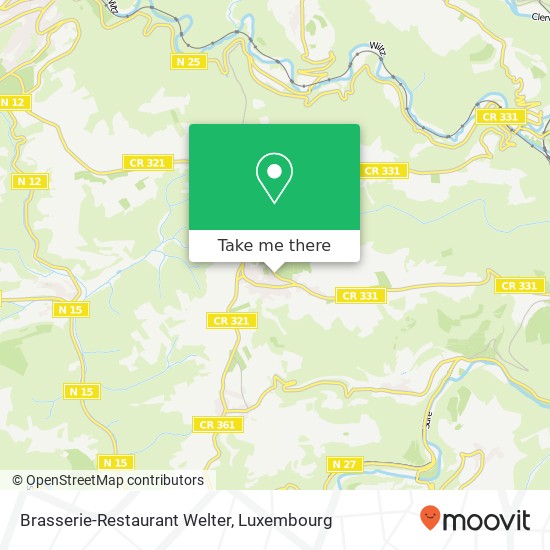 Brasserie-Restaurant Welter, 16, Um Aale Wee 9644 Goesdorf map