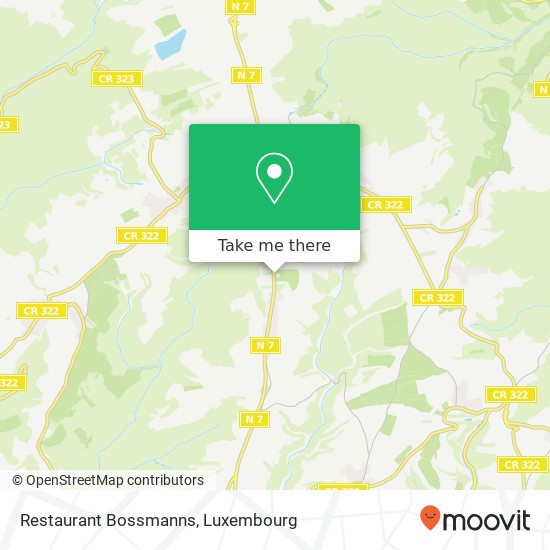 Restaurant Bossmanns, 59, Haaptstroos 9835 Parc Hosingen Karte