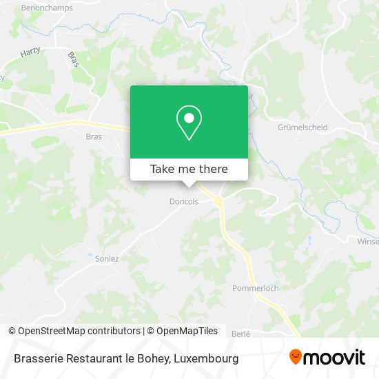 Brasserie Restaurant le Bohey map