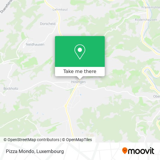 Pizza Mondo map