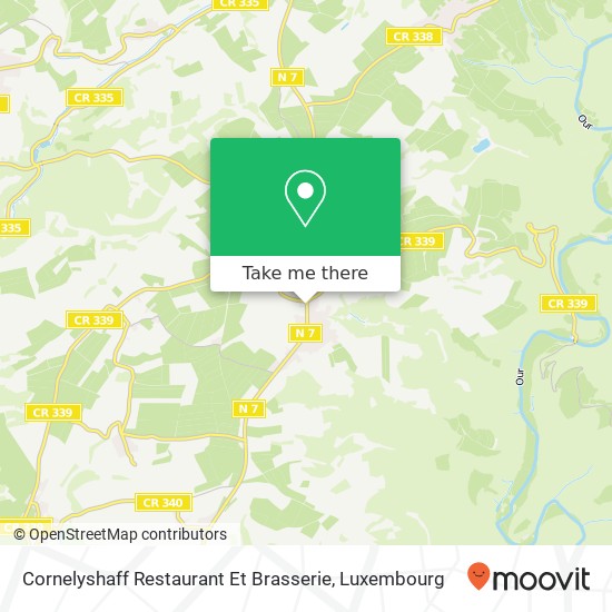 Cornelyshaff Restaurant Et Brasserie, 83, Hauptstrooss 9753 Clervaux map