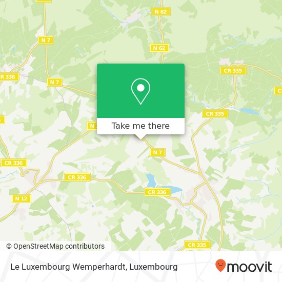 Le Luxembourg Wemperhardt, Op der Haart 9999 Weiswampach Karte
