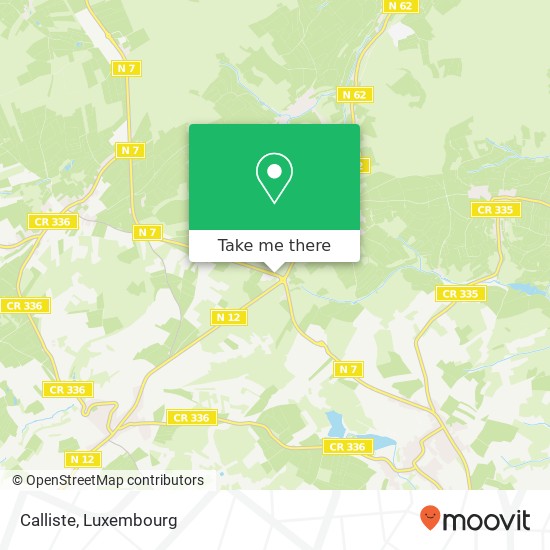 Calliste, Op der Haart 9999 Weiswampach Luxembourg Karte