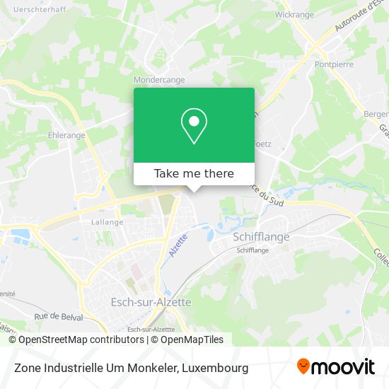 Zone Industrielle Um Monkeler map