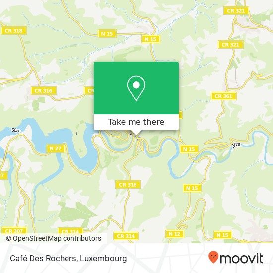 Café Des Rochers map