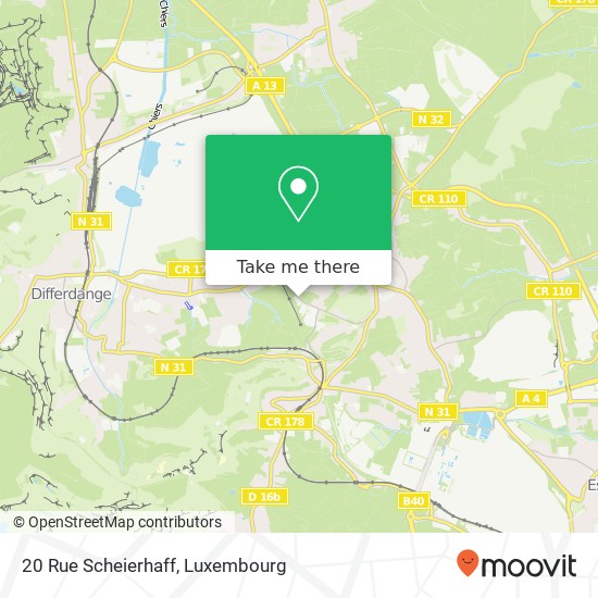 20 Rue Scheierhaff map