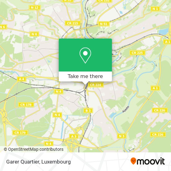 Garer Quartier map