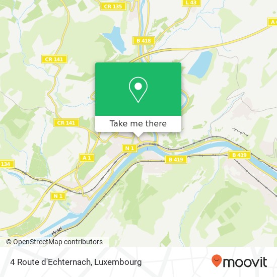 4 Route d'Echternach Karte