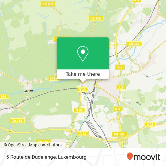 5 Route de Dudelange Karte