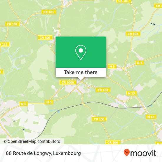 88 Route de Longwy map