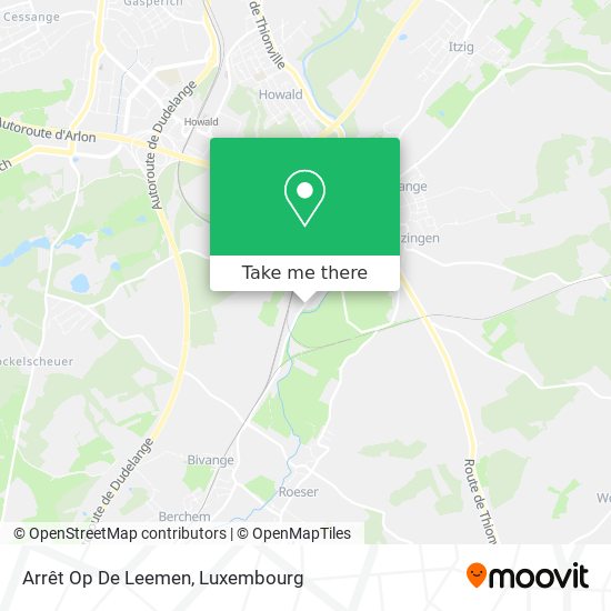 Arrêt Op De Leemen map
