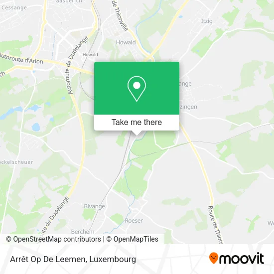 Arrêt Op De Leemen map