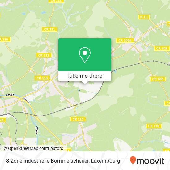 8 Zone Industrielle Bommelscheuer Karte