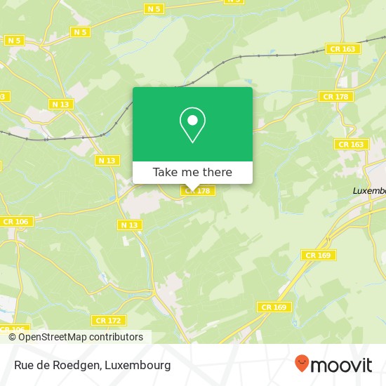 Rue de Roedgen map