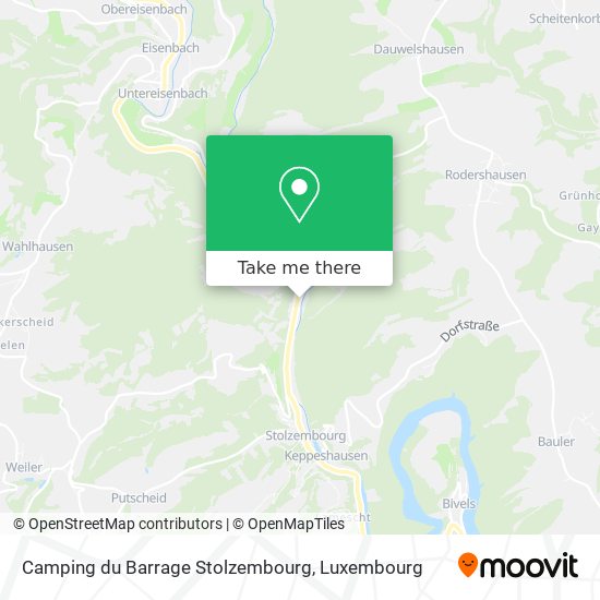 Camping du Barrage Stolzembourg Karte