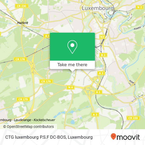 CTG luxembourg P.S.F DC-BOS map