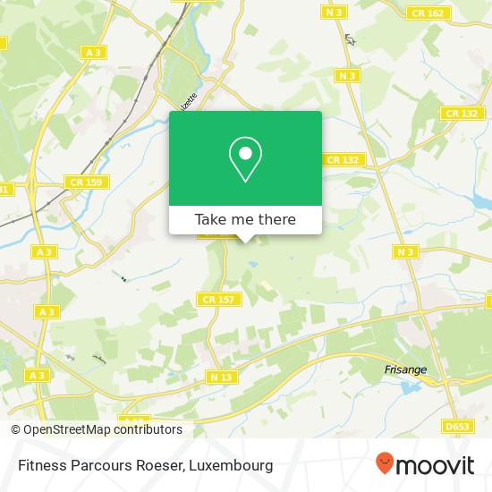 Fitness Parcours Roeser Karte