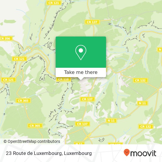 23 Route de Luxembourg Karte