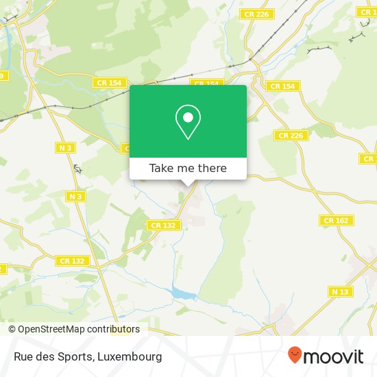 Rue des Sports map