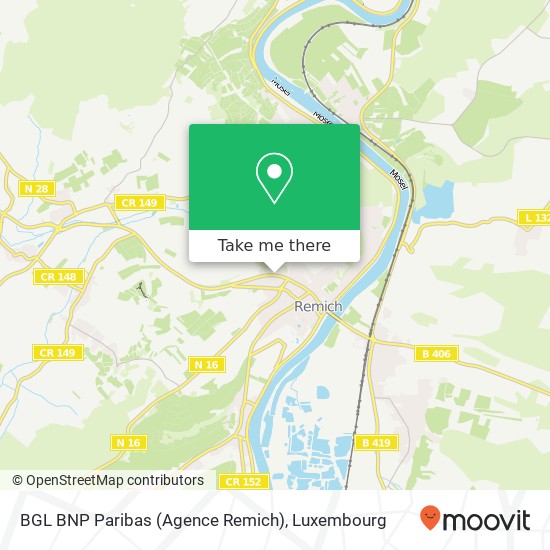 BGL BNP Paribas (Agence Remich) map