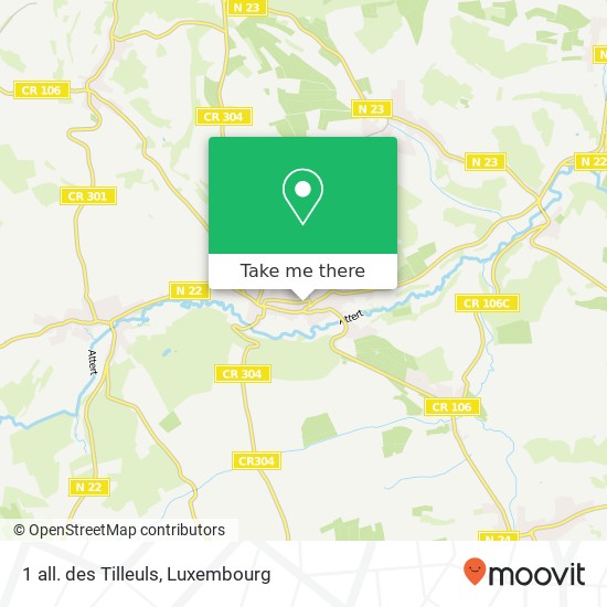 1 all. des Tilleuls map