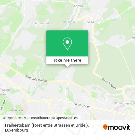 Fraiheetsbam (forêt entre Strassen et Bridel) map