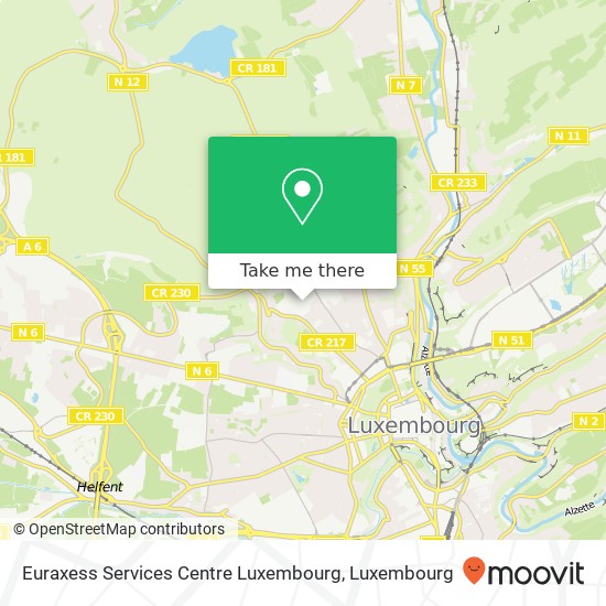 Euraxess Services Centre Luxembourg map