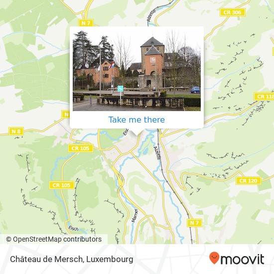 Château de Mersch map