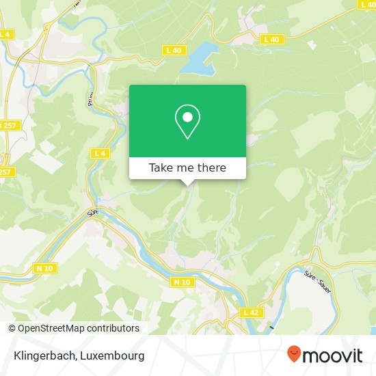 Klingerbach Karte