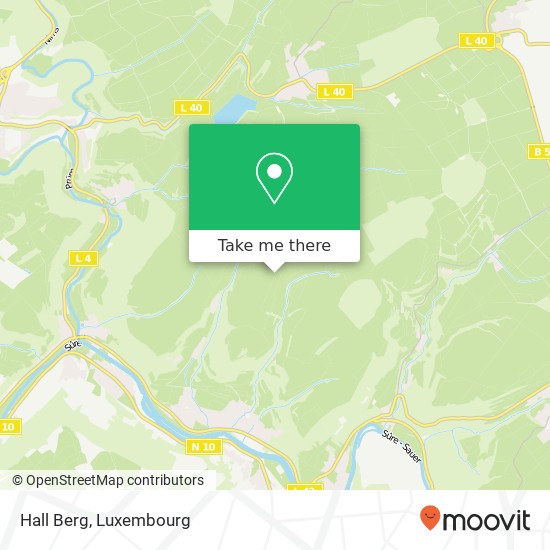 Hall Berg Karte