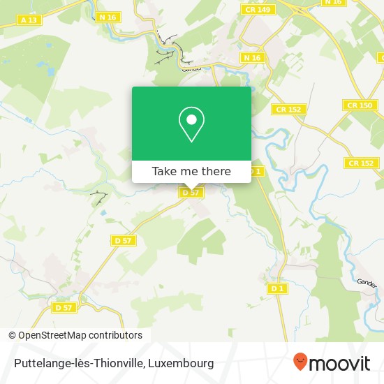 Puttelange-lès-Thionville map