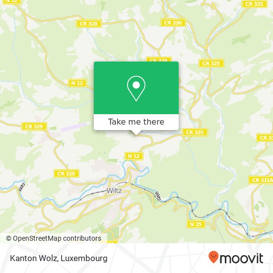 Kanton Wolz map