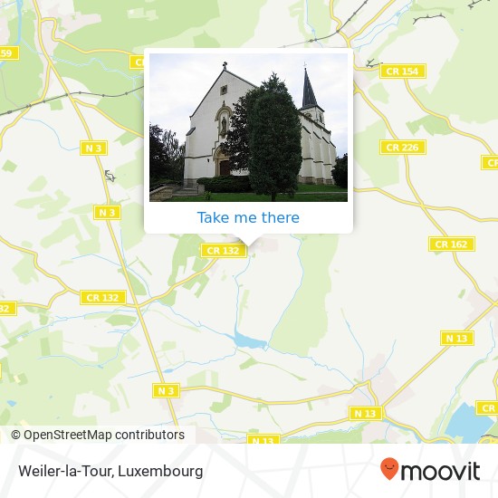 Weiler-la-Tour Karte