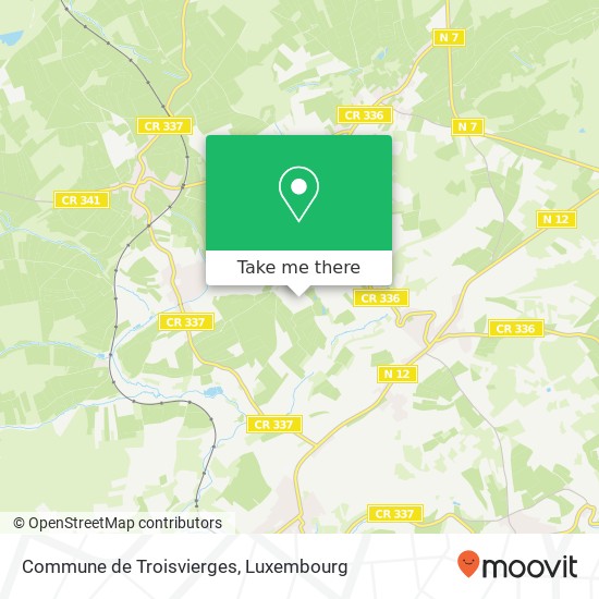 Commune de Troisvierges map