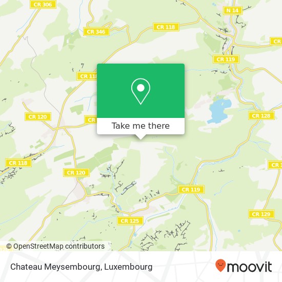 Chateau Meysembourg map
