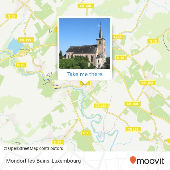 Mondorf-les-Bains map