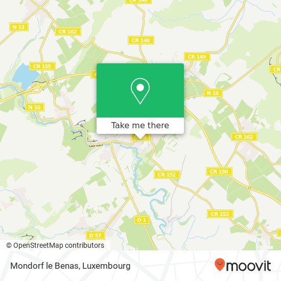 Mondorf le Benas map