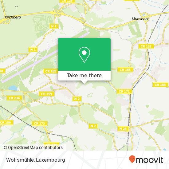 Wolfsmühle map