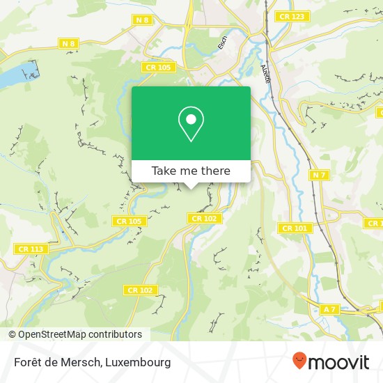Forêt de Mersch map