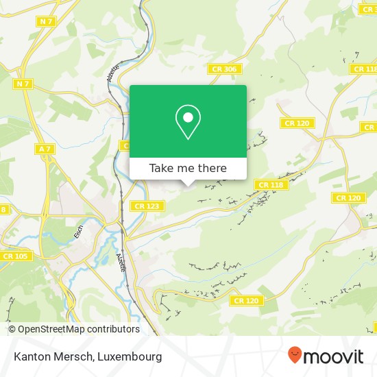 Kanton Mersch map