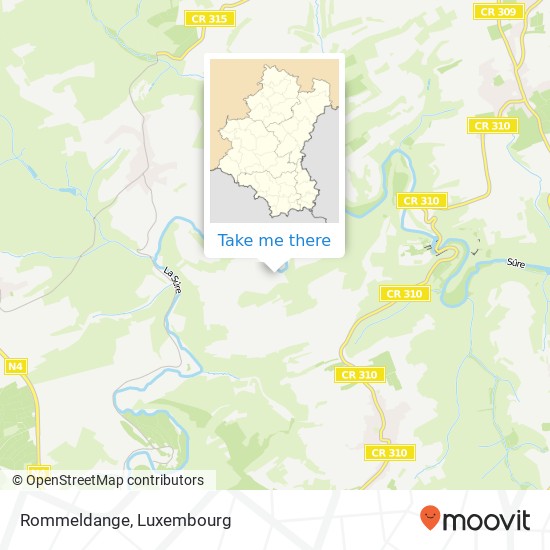 Rommeldange map