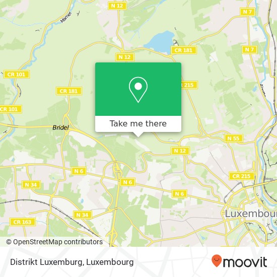 Distrikt Luxemburg Karte