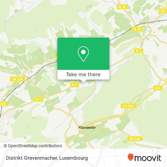 Distrikt Grevenmacher Karte