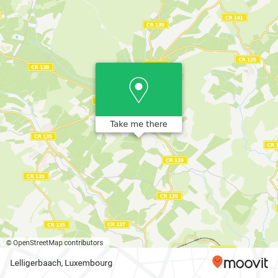 Lelligerbaach map