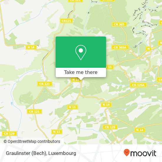 Graulinster (Bech) map