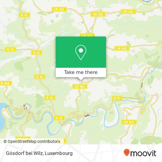 Gösdorf bei Wilz map