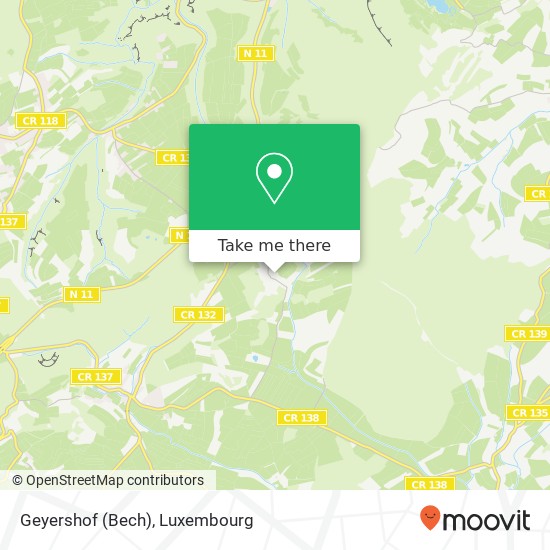 Geyershof (Bech) Karte