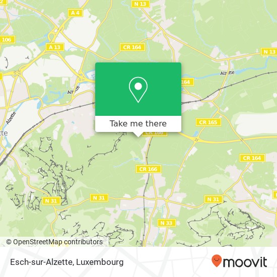 Esch-sur-Alzette Karte
